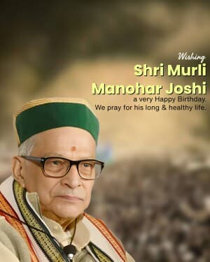 Murli Manohar Joshi Birthday image