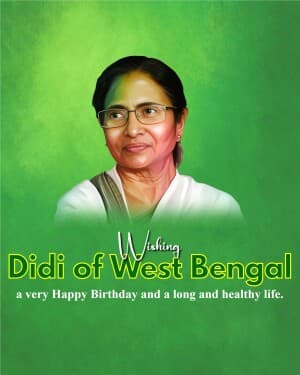 Mamata Banerjee Birthday image