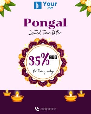 Pongal Offers facebook ad banner