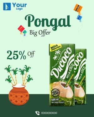 Pongal Offers facebook template