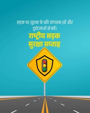 National Road Safety Week marketing poster