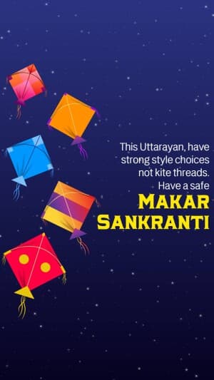 Makar Sankranti Insta Story banner