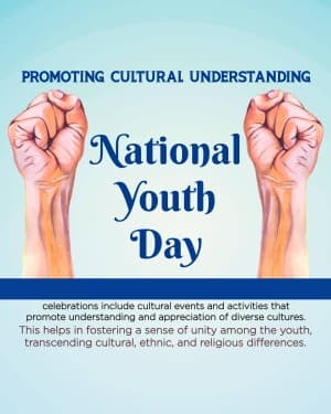 Importance of National Youth Day flyer