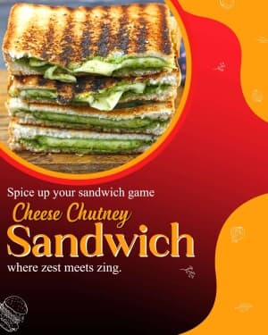 Sandwich marketing poster