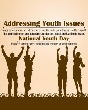 Importance of National Youth Day banner
