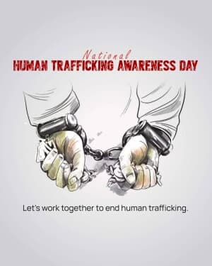 National Human Trafficking Awareness Day flyer