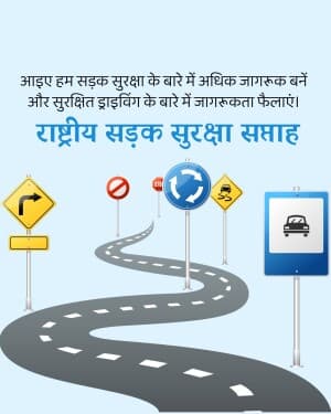 National Road Safety Week marketing flyer