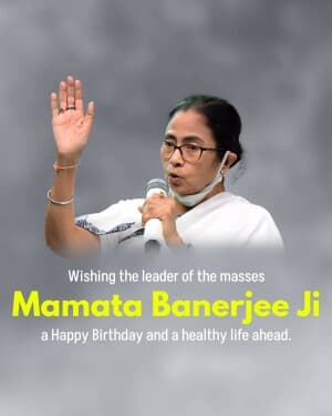 Mamata Banerjee Birthday banner