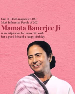 Mamata Banerjee Birthday event poster