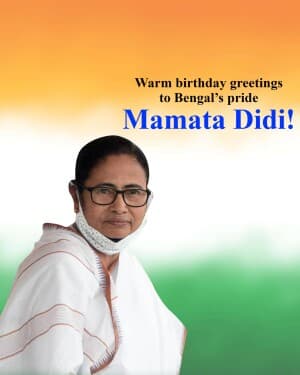 Mamata Banerjee Birthday poster