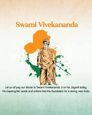 Swami Vivekananda Jayanti banner