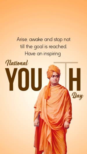 National Youth Day Insta Story flyer