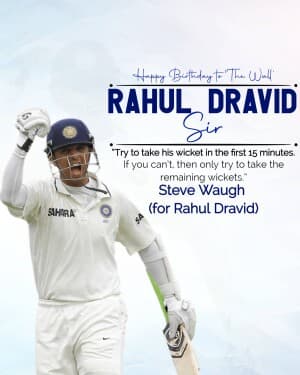 Rahul Dravid Birthday video
