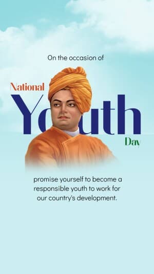 National Youth Day Insta Story banner