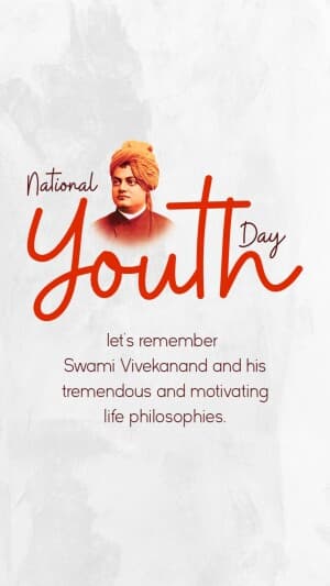 National Youth Day Insta Story poster