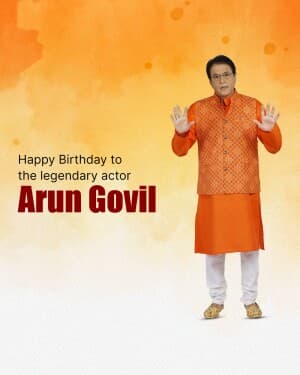 Arun Govil Birthday graphic