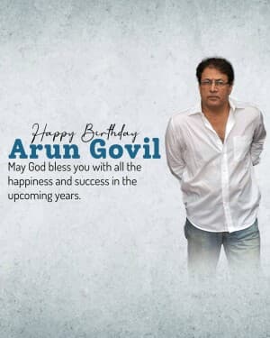 Arun Govil Birthday banner