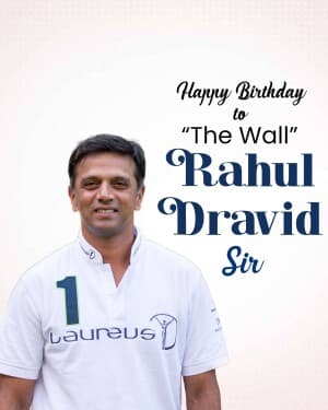 Rahul Dravid Birthday post