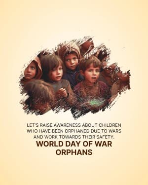 World Day Of War Orphans flyer