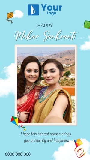 Makar Sankranti Wishes Social Media poster