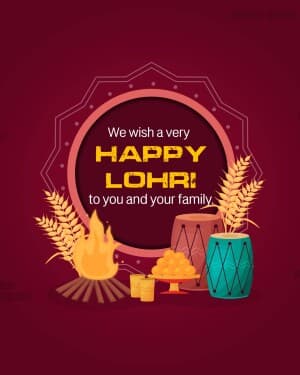 Happy Lohri illustration