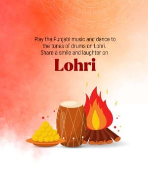 Happy Lohri event poster