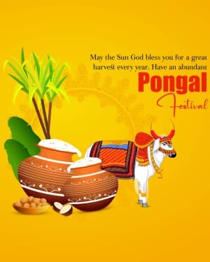 Happy Pongal event poster