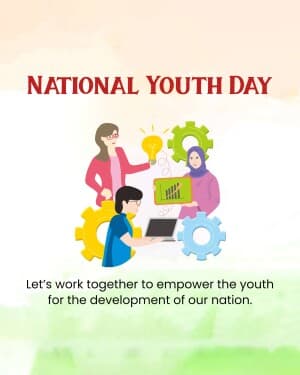 National Youth Day poster Maker