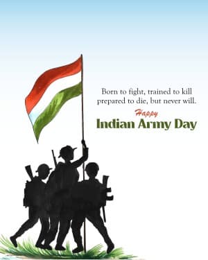 Indian Army Day illustration