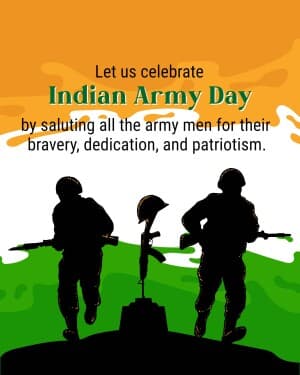 Indian Army Day graphic