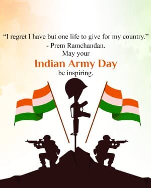 Indian Army Day banner