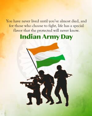 Indian Army Day poster