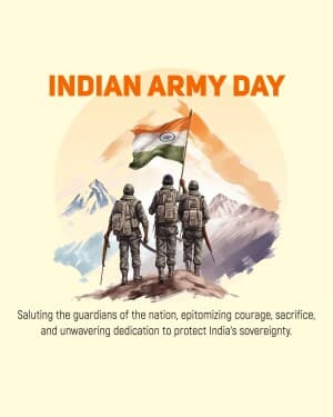 Importance of Indian Army Day illustration