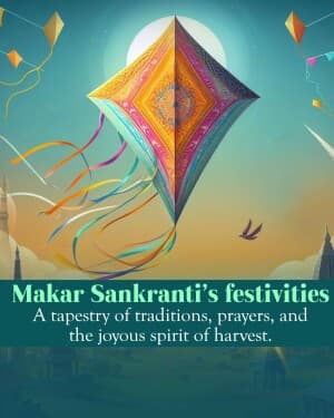 Importance of Makar Sankranti event poster