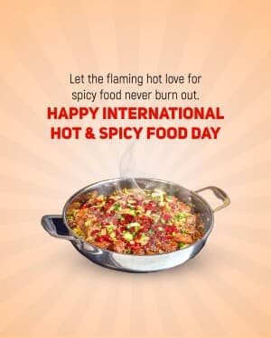 International Hot & Spicy Food Day graphic