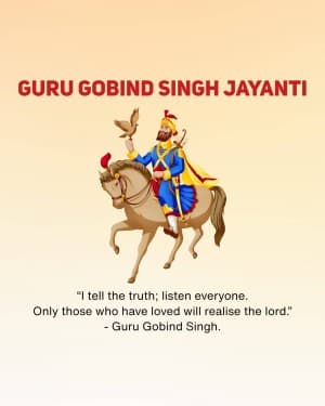 Guru Gobind Singh Jayanti illustration