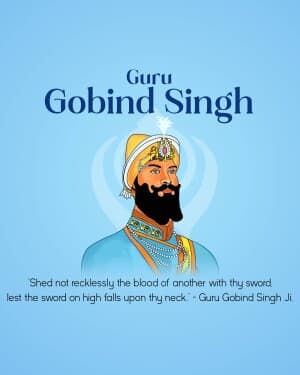 Guru Gobind Singh Jayanti graphic