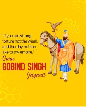 Guru Gobind Singh Jayanti banner