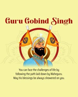 Guru Gobind Singh Jayanti post