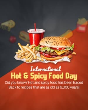 International Hot & Spicy Food Day banner