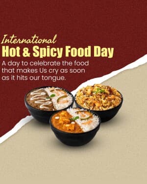 International Hot & Spicy Food Day poster