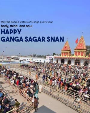 Ganga Sagar Snan illustration