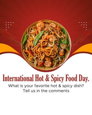 International Hot & Spicy Food Day event poster
