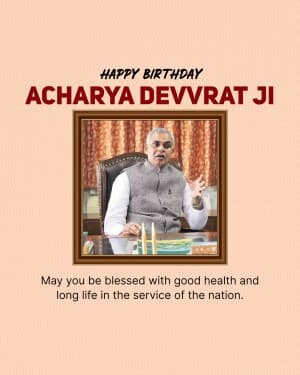 Acharya Devvrat Birthday image