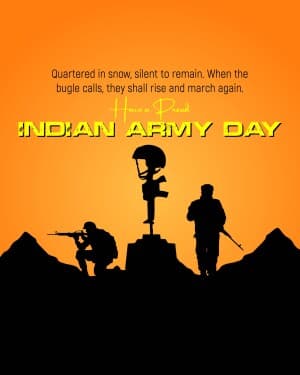 Indian Army Day Insta Story Instagram Post