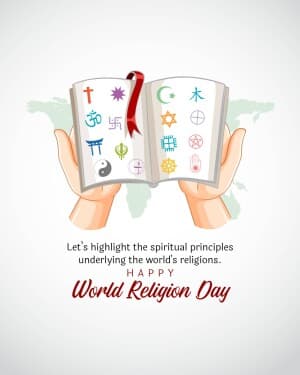 World Religion Day whatsapp status poster