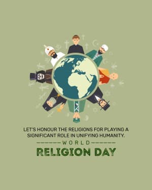 World Religion Day Facebook Poster
