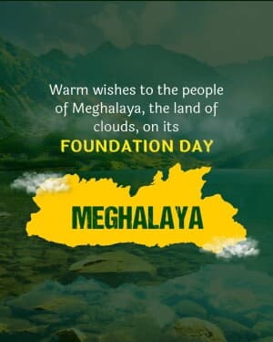Meghalaya Foundation Day illustration
