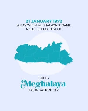 Meghalaya Foundation Day graphic