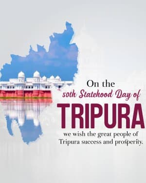 Tripura Foundation Day graphic